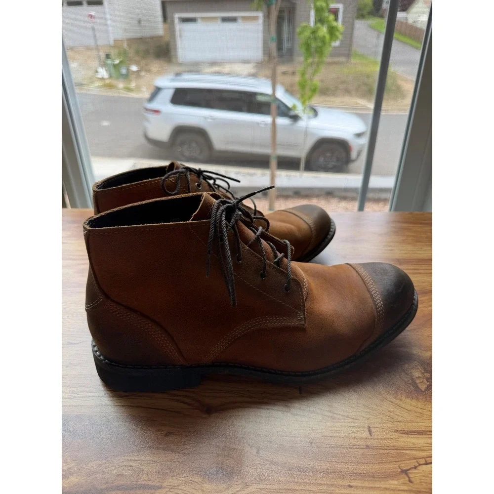 Timberland Men's Earthkeepers City Premium Brown Leather Cap Toe Boots